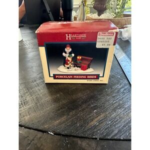 Lemax Earthside Village Porcelain Feeding Birds Christmas Village Figurine 35135